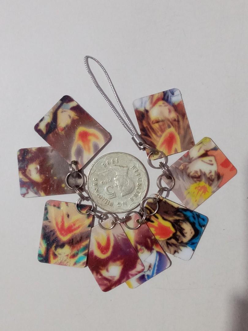 Anime Mini Card Chains or Tags (Category: Raw Singles) located in Baguio. Submitted by schgox (Listing ID 1088477444, Image 2). Description: 50php each chain Multiple mini cards in one chain of the anime Bleach, One Piece, Naruto and Hitman Reborn. Last stock..