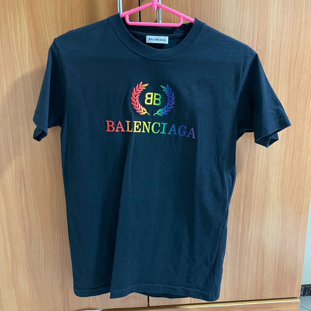 balenciaga tee rainbow