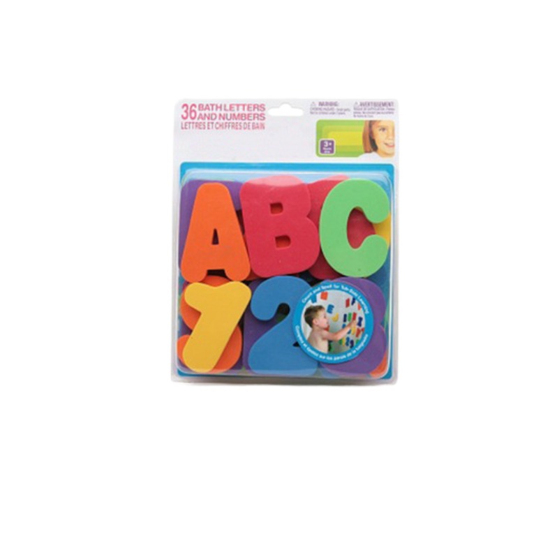 Baby Bath Toy Bath Foam Letters & Numbers (36 Pieces), Babies & Kids