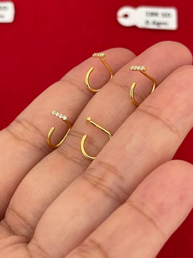 Gold ring hotsell ear piercing