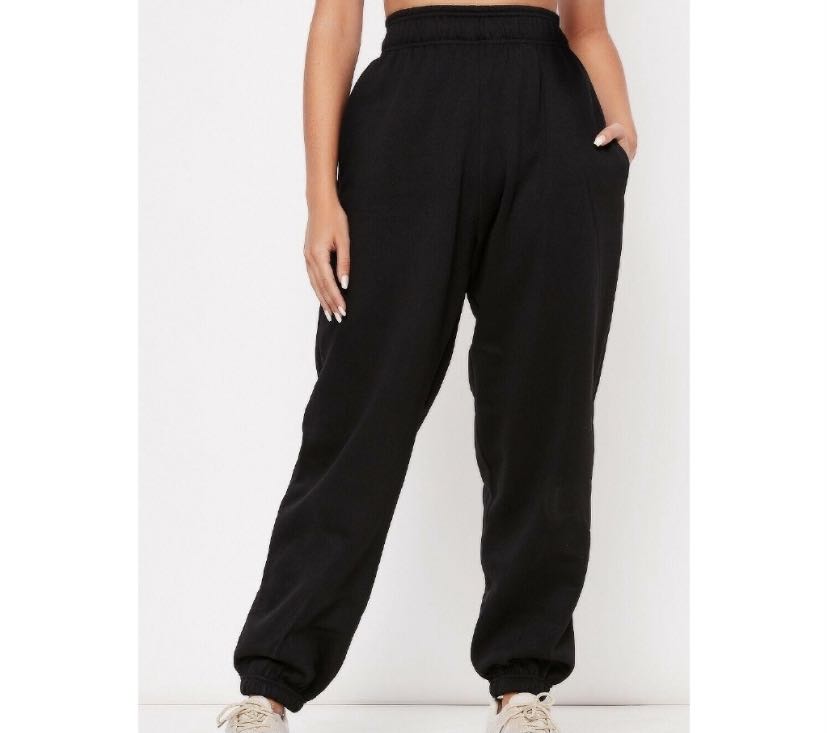 Black jogger pants women's clearance