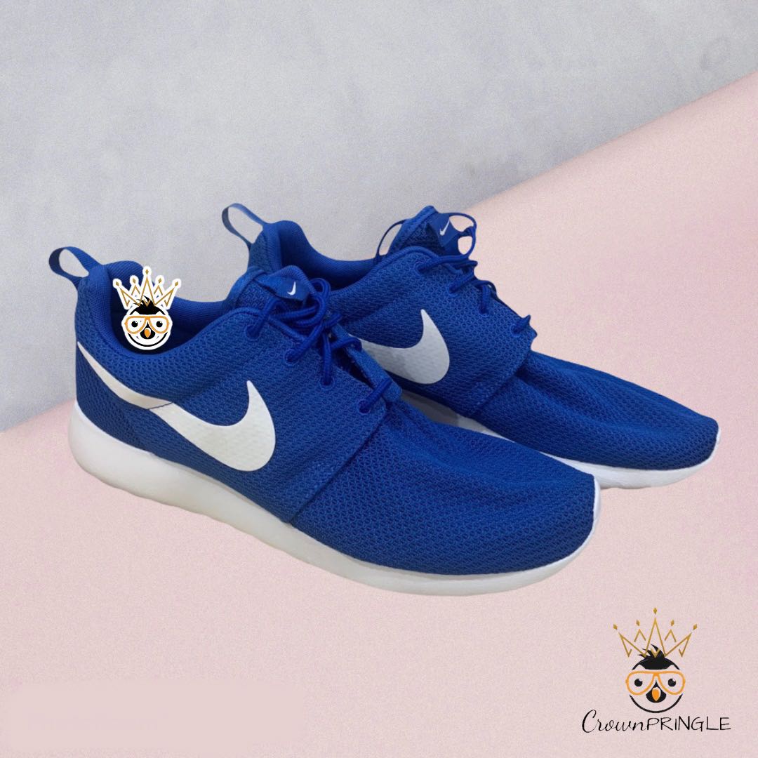 Roshe run mens navy blue and white clearance