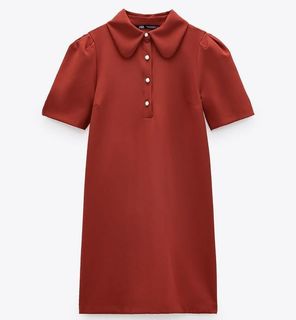 darted dress with pockets trf
