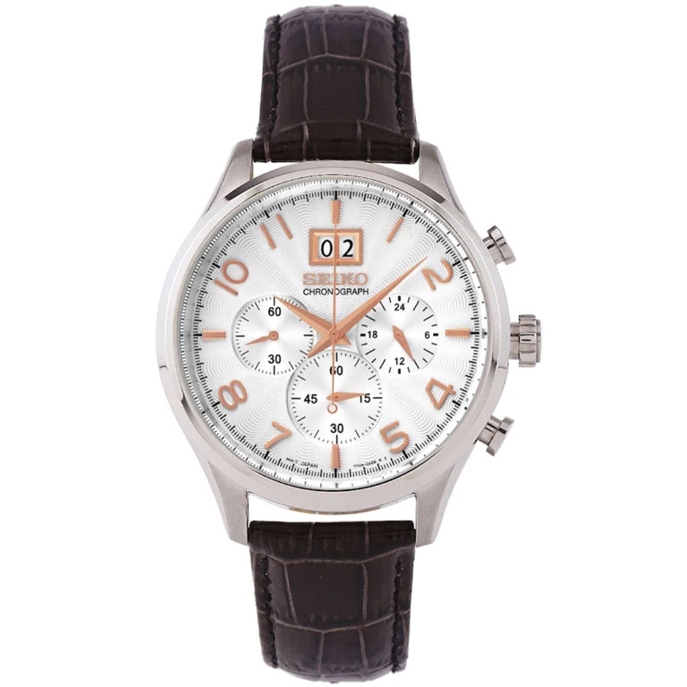 Brand New 100 Authentic Seiko Quartz Neo Male Leather Watch SPC087P1 SPC087P SPC087