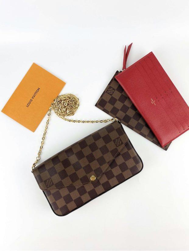 Brand New Louis vuitton Felicie Pochette damier ebene (microchip embed),  Luxury, Bags & Wallets on Carousell
