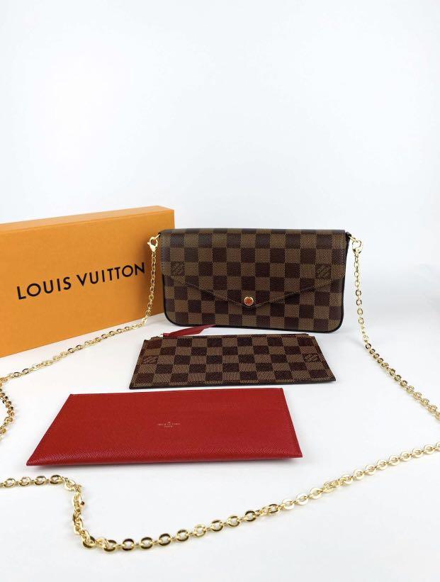 Brand New Louis vuitton Felicie Pochette damier ebene (microchip embed),  Luxury, Bags & Wallets on Carousell