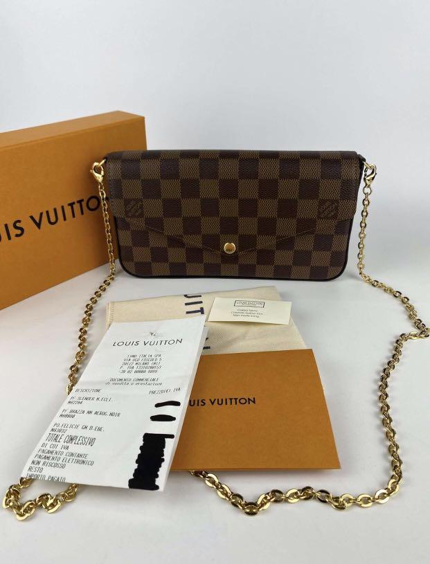 Brand New Louis vuitton Felicie Pochette damier ebene (microchip embed),  Luxury, Bags & Wallets on Carousell