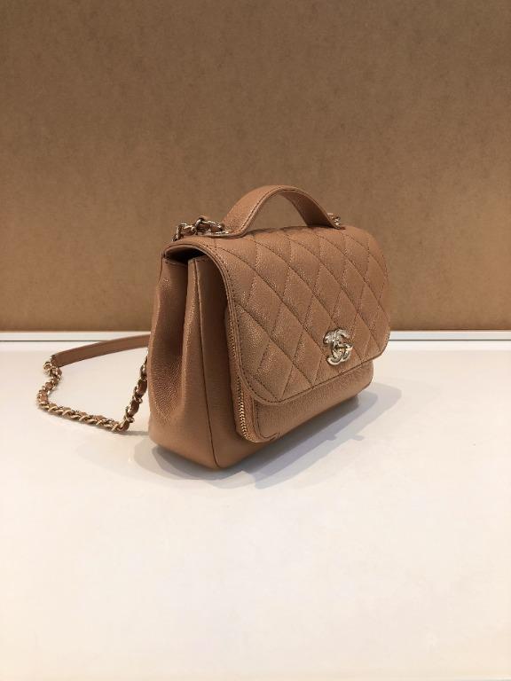 Business affinity leather mini bag Chanel Camel in Leather - 31789838