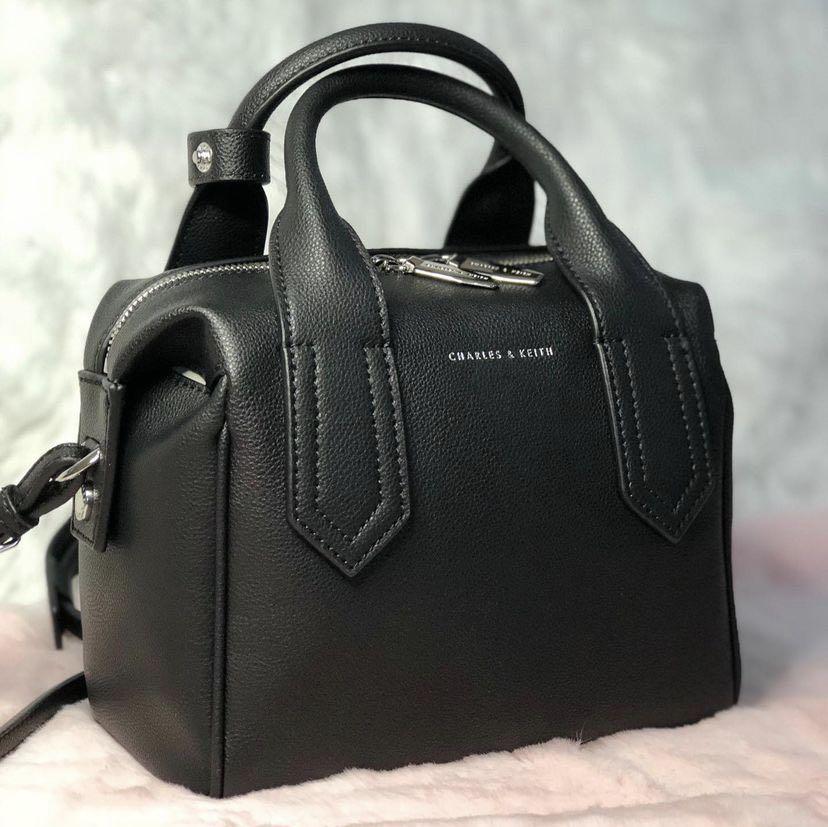 Charles and Keith Medium Soft Bowling Bag Women s Fashion Bags Wallets Cross body Bags on Carousell