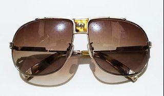 SALE! Chrome Hearts The Mikemmal 1859 Gold Vintage Aviator Sunglasses Not Hermes GUCCI LV
