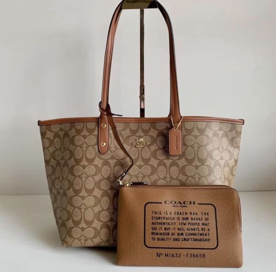 COACH REVERSIBLE CITY TOTE BAG Women s Fashion Bags Wallets