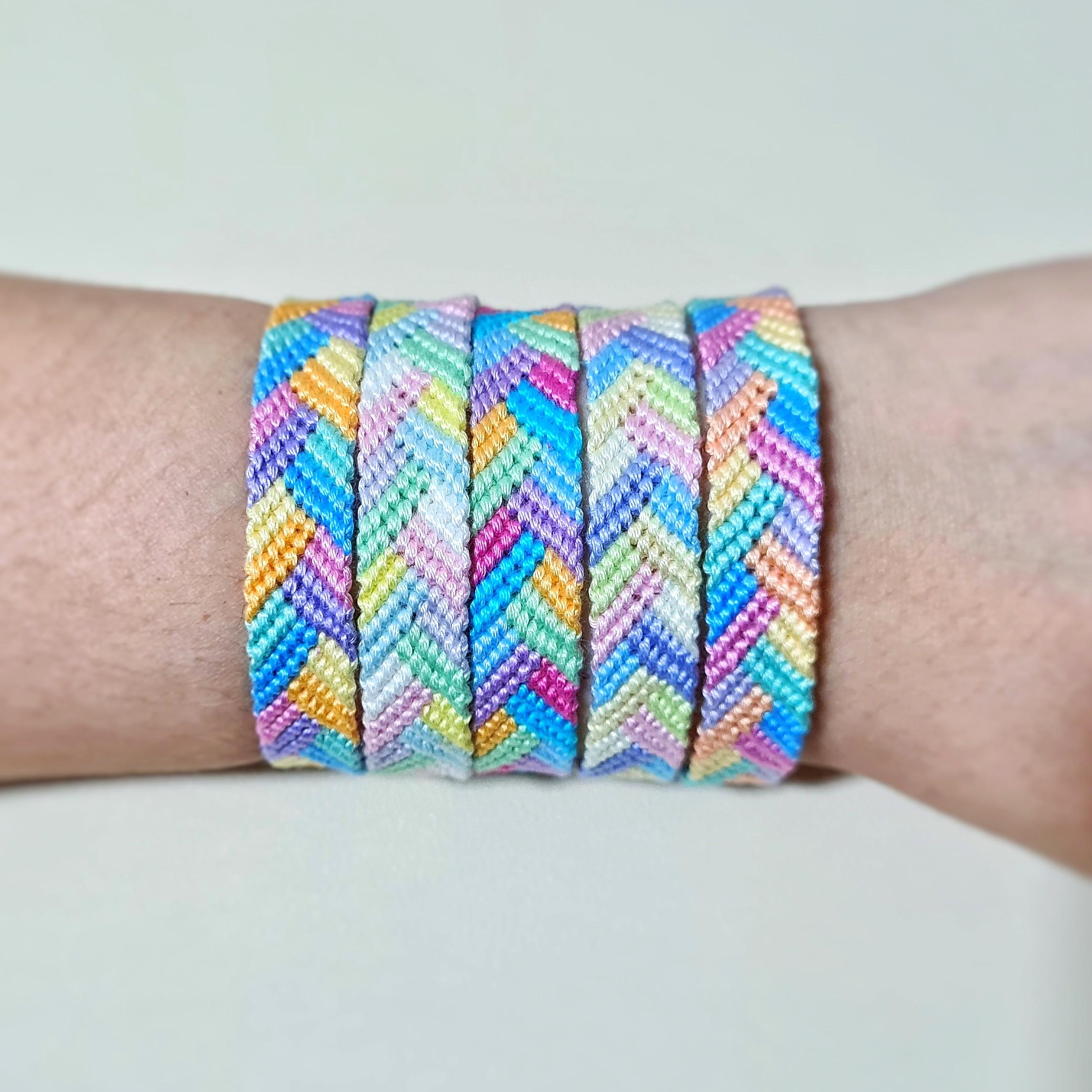 Rainbow chevron friendship bracelet store