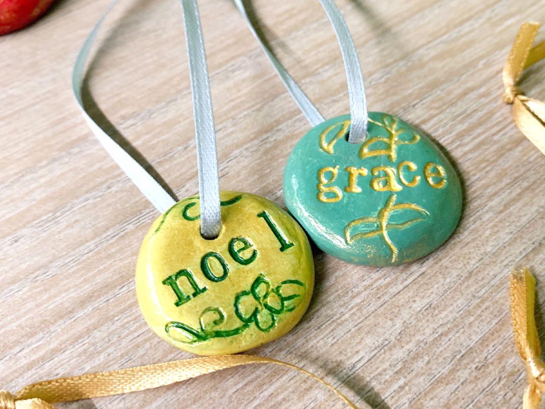 Customisable Name s Class Gifts Labels Wedding Favours Accessories Personalised Design Florals Colours Handmade Clay Hobbies Toys Stationery Craft Handmade Craft On Carousell