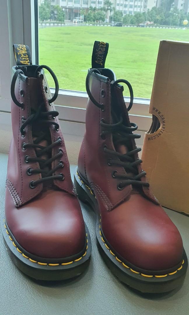 Cherry red boots on sale