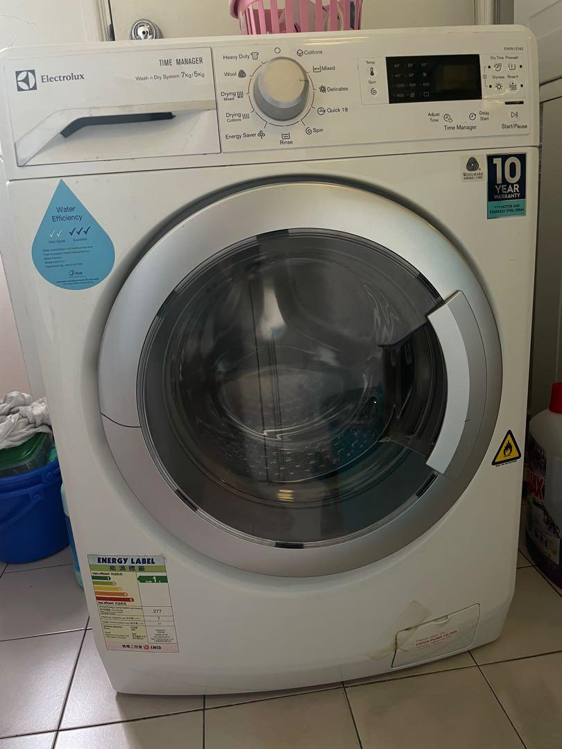 Electrolux EWW12742 Washing Machine, 7kg wash / 5kg Dryer, TV & Home