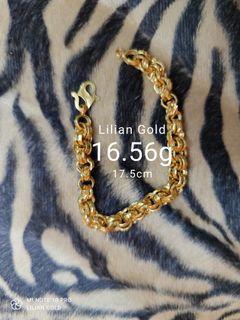 Emas Murah 916 Gelang Tangan Kendi Double
