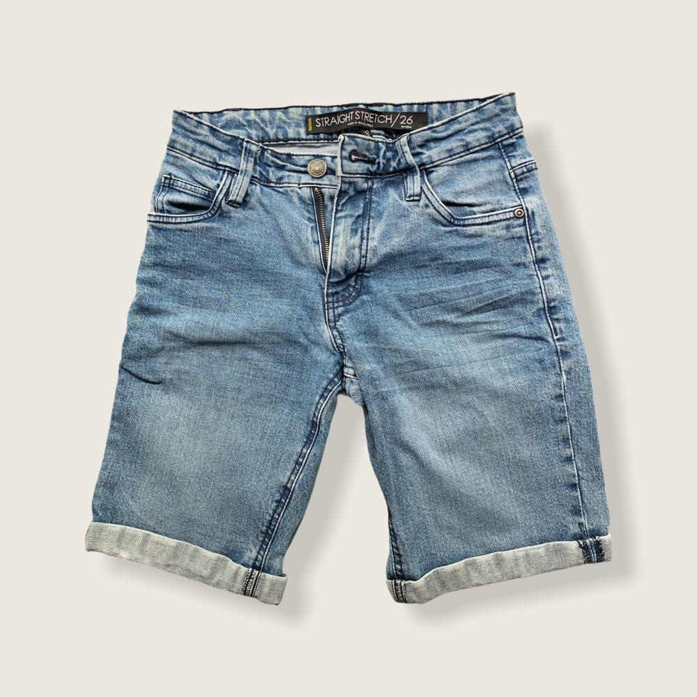 factorie washed denim shorts, Men's 