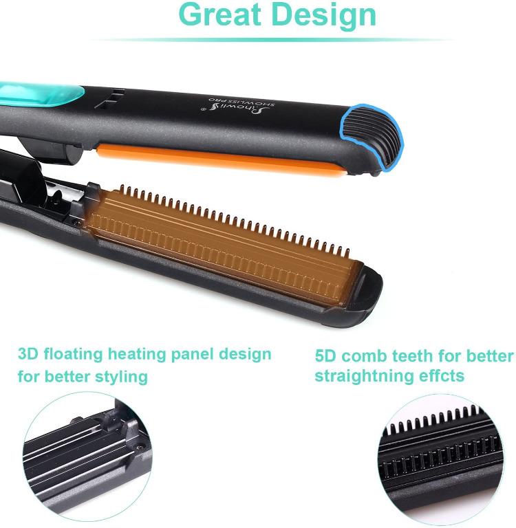 Flat Iron Hair Straightener Hair Flat Iron Straightener with STEAM Technology 5D heating Teeth Beauty Personal Care Hair on Carousell