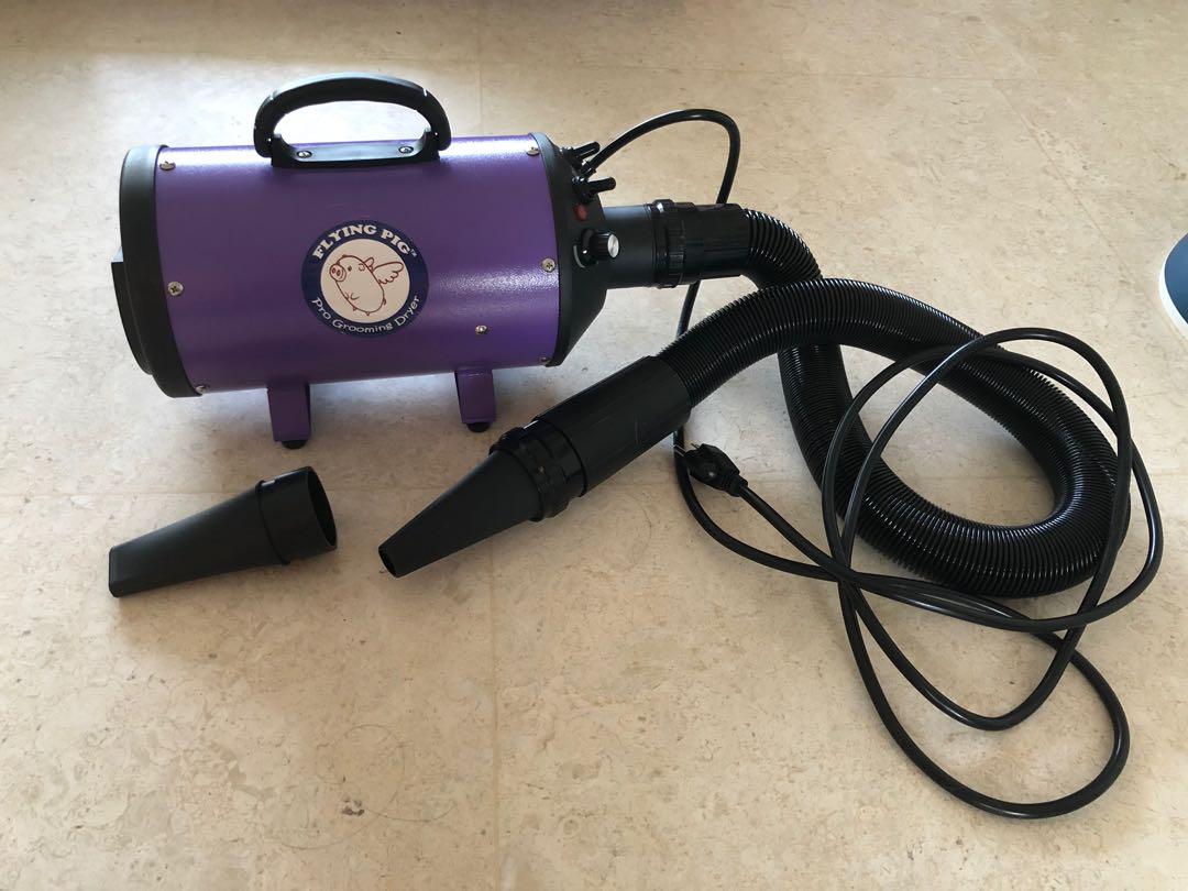Flying Pig /Flying One High Velocity 4.0 Hp Motor Dog Pet Grooming Force  Dryer W/ Heater, Pet Supplies, Homes & Other Pet Accessories On Carousell