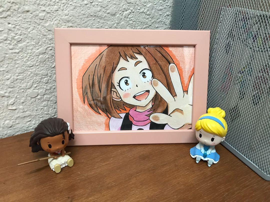 Framed Anime Art/Drawing My Hero Academia Midoriya Izuku (Deku