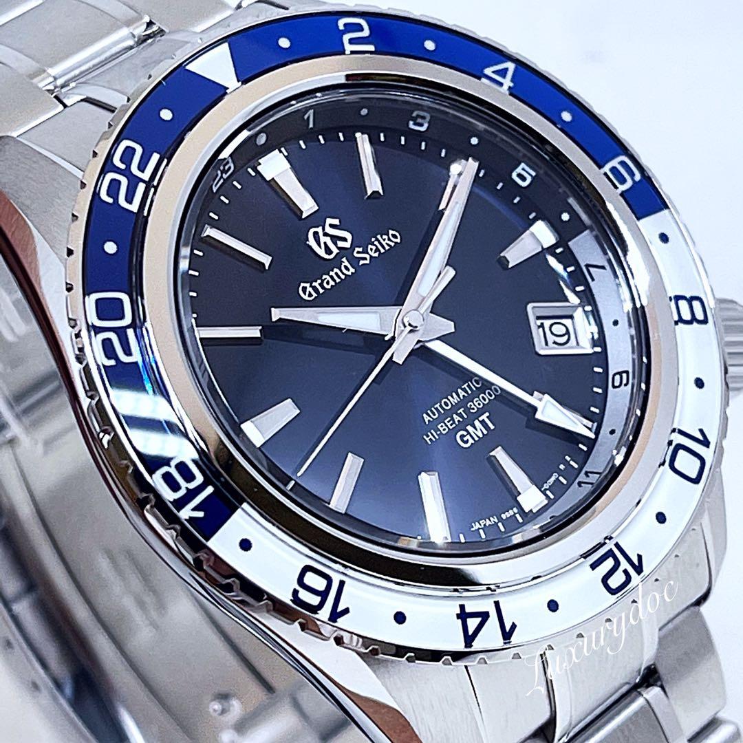  GRAND SEIKO SPORT COLLECTION AUTOMATIC HIGH BEAT 36000 GMT BLUE  DIAL ON BRACELET  WATCH SBGJ237G SBGJ237, Luxury, Watches on Carousell