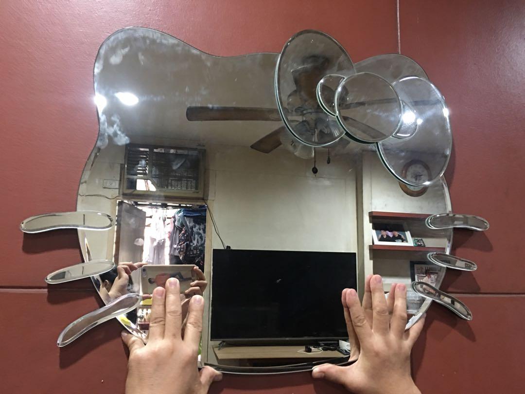 Hello kitty wall mirror (Category: Mirrors) located in Manila. Submitted by hellokitty_mnl (Listing ID 1088405214, Image 2). Description: Sale na po Before 8000 Now 5000.