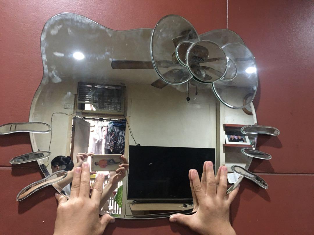 Hello kitty wall mirror (Category: Mirrors) located in Manila. Submitted by hellokitty_mnl (Listing ID 1088405214, Image 1). Description: Sale na po Before 8000 Now 5000.