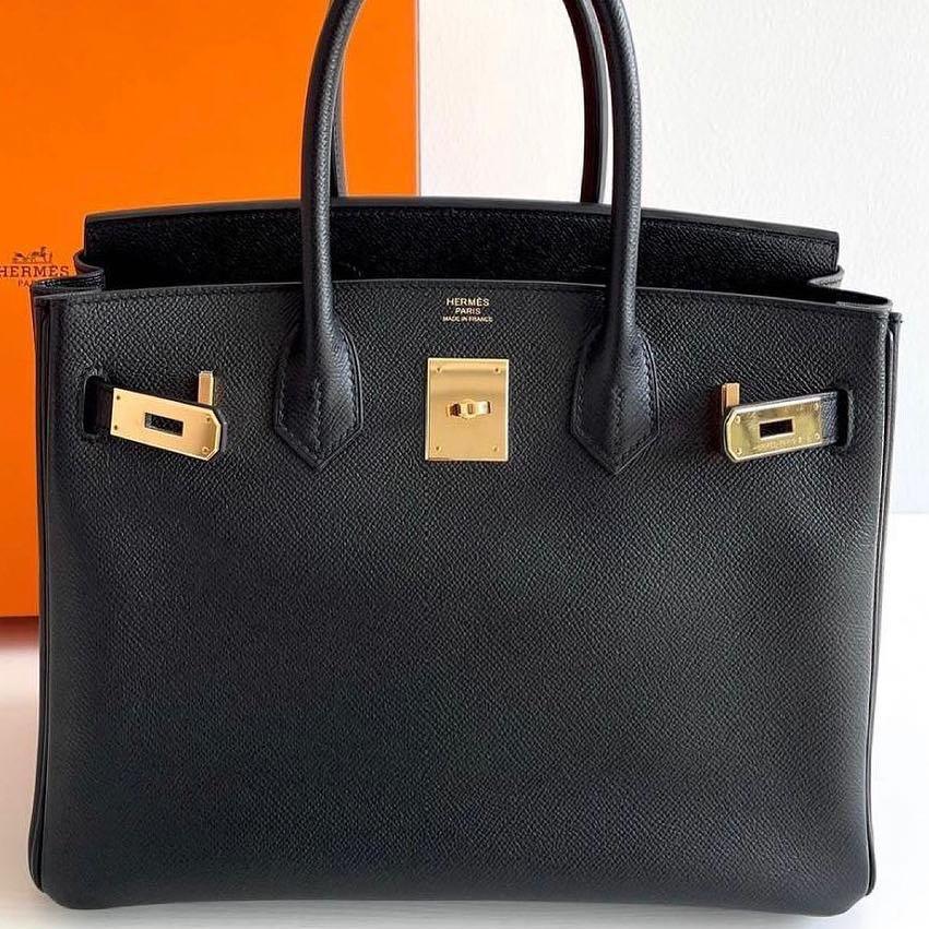 Hermes Birkin 30 Black Epsom GHW, Luxury, Bags & Wallets on Carousell