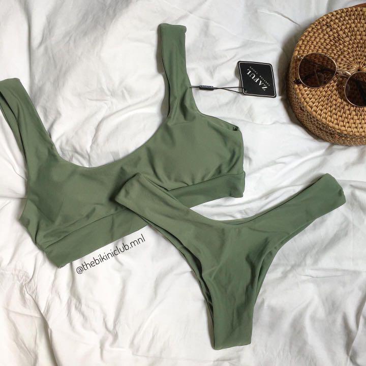 High cut cami bikini set Clearance