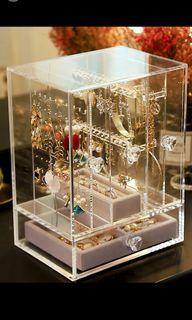 INSTOCK! Acrylic Multi Jewelry Storage Box