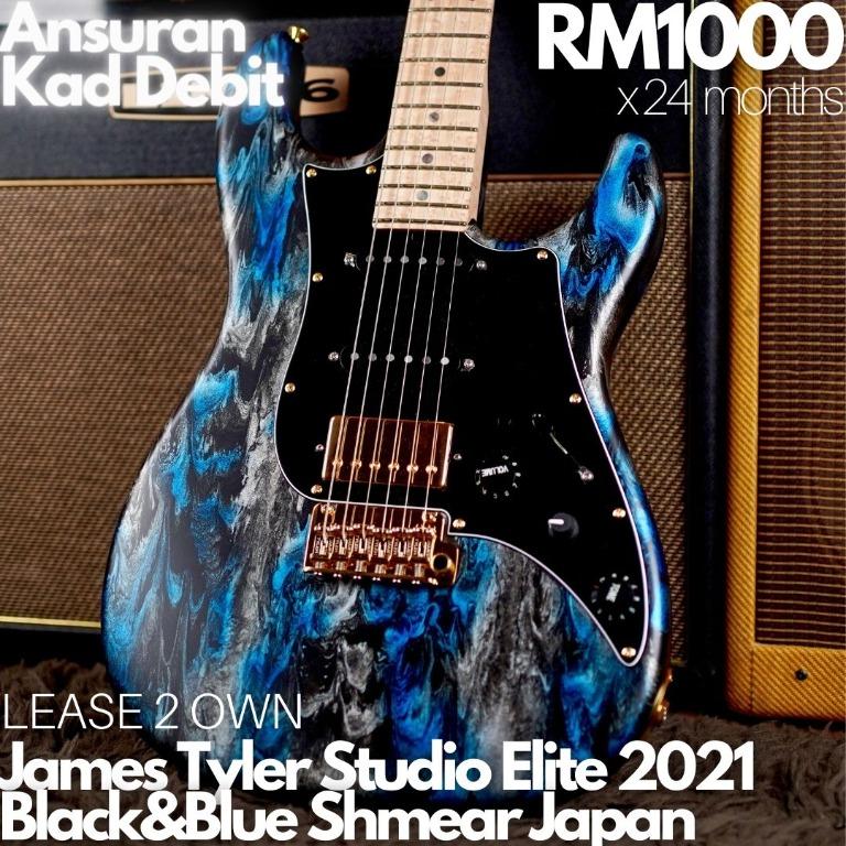 James Tyler Studio Elite 2021 Black&Blue Shmear Japan, Hobbies & Toys,  Music & Media, Musical Instruments on Carousell
