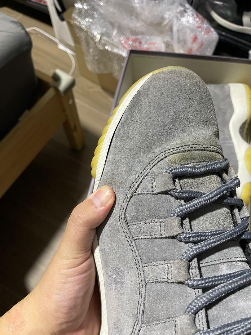 air jordan 11 suede grey