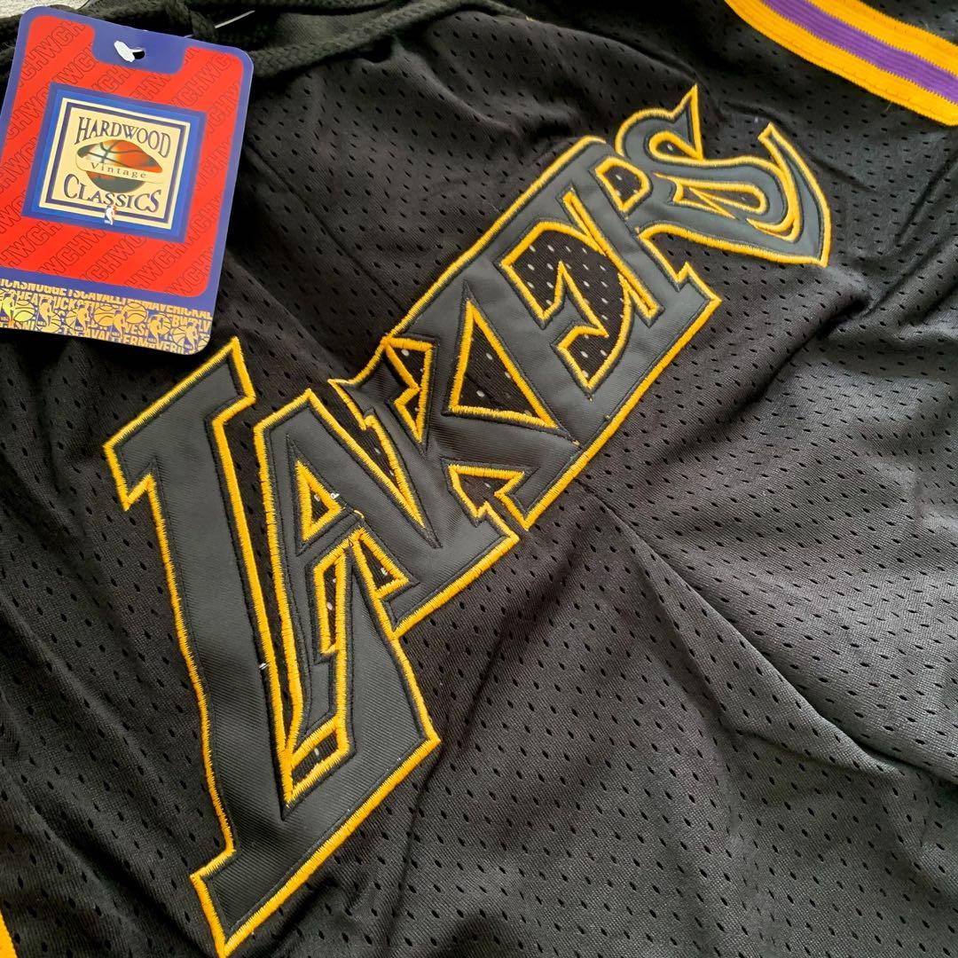 Men's Los Angeles Lakers Black Mamba Shorts KB Patch - Vgear