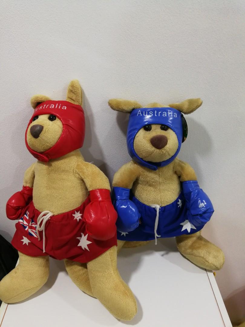 Boxing kangaroo top plush toy