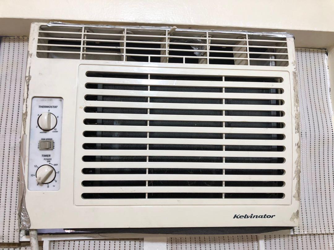 Kelvinator 0.75HP Aircon Window Type NonInverter, TV & Home Appliances