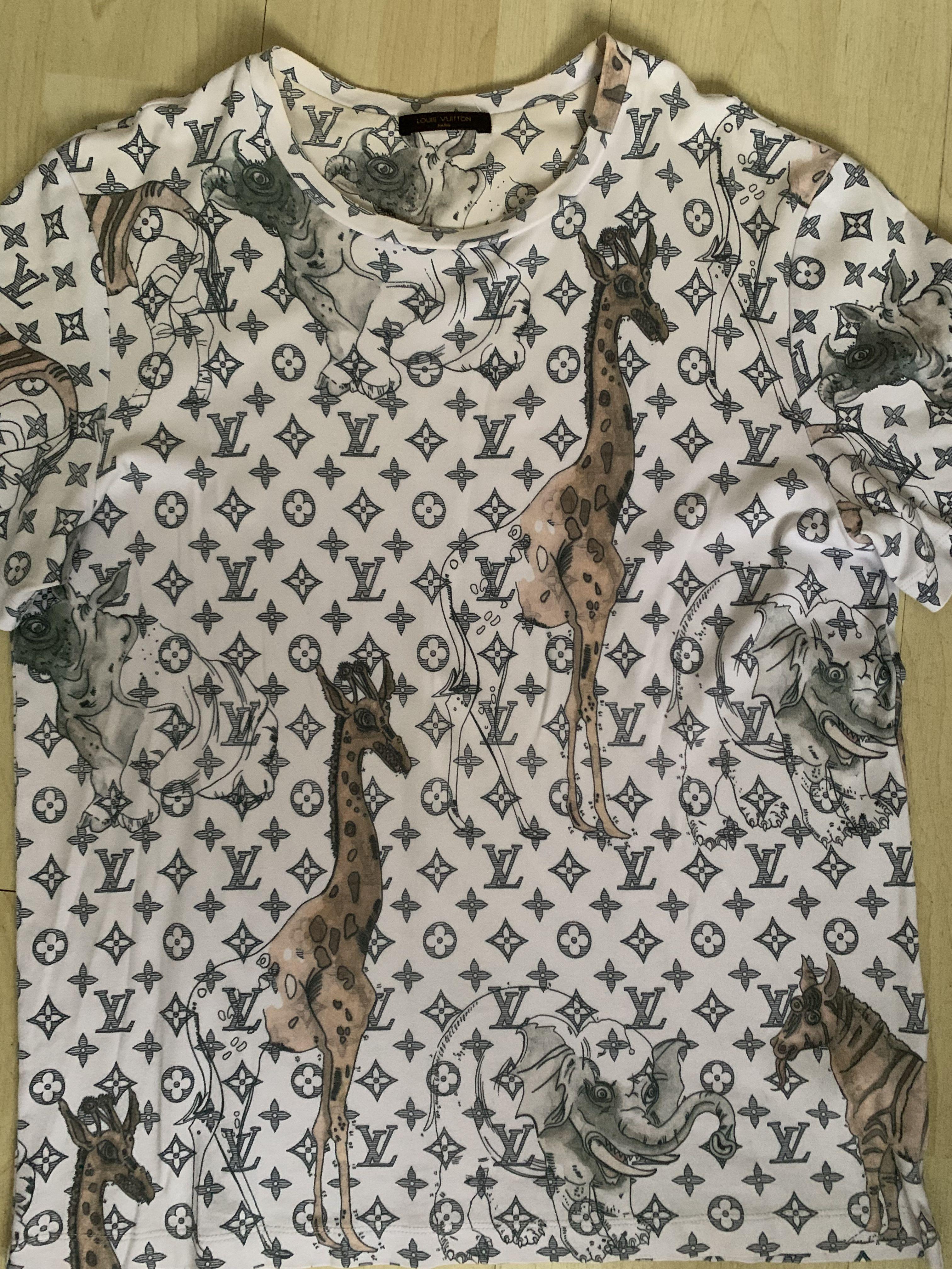 Louis Vuitton Louis Vuitton Chapman Brothers giraffe shirt