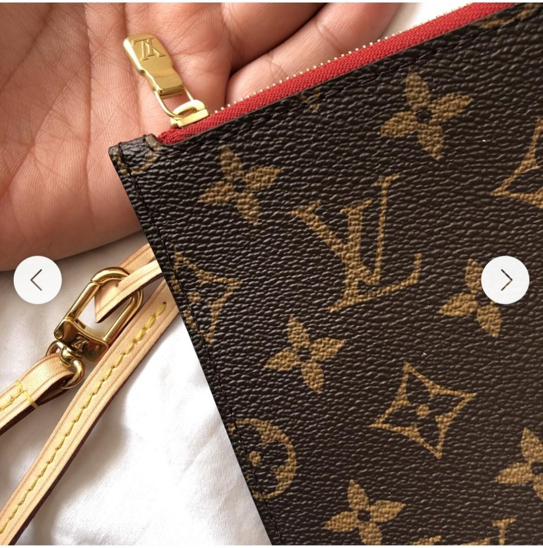 Louis Vuitton Neverfull Pouch (Rose Ballerina), Luxury, Bags & Wallets on  Carousell