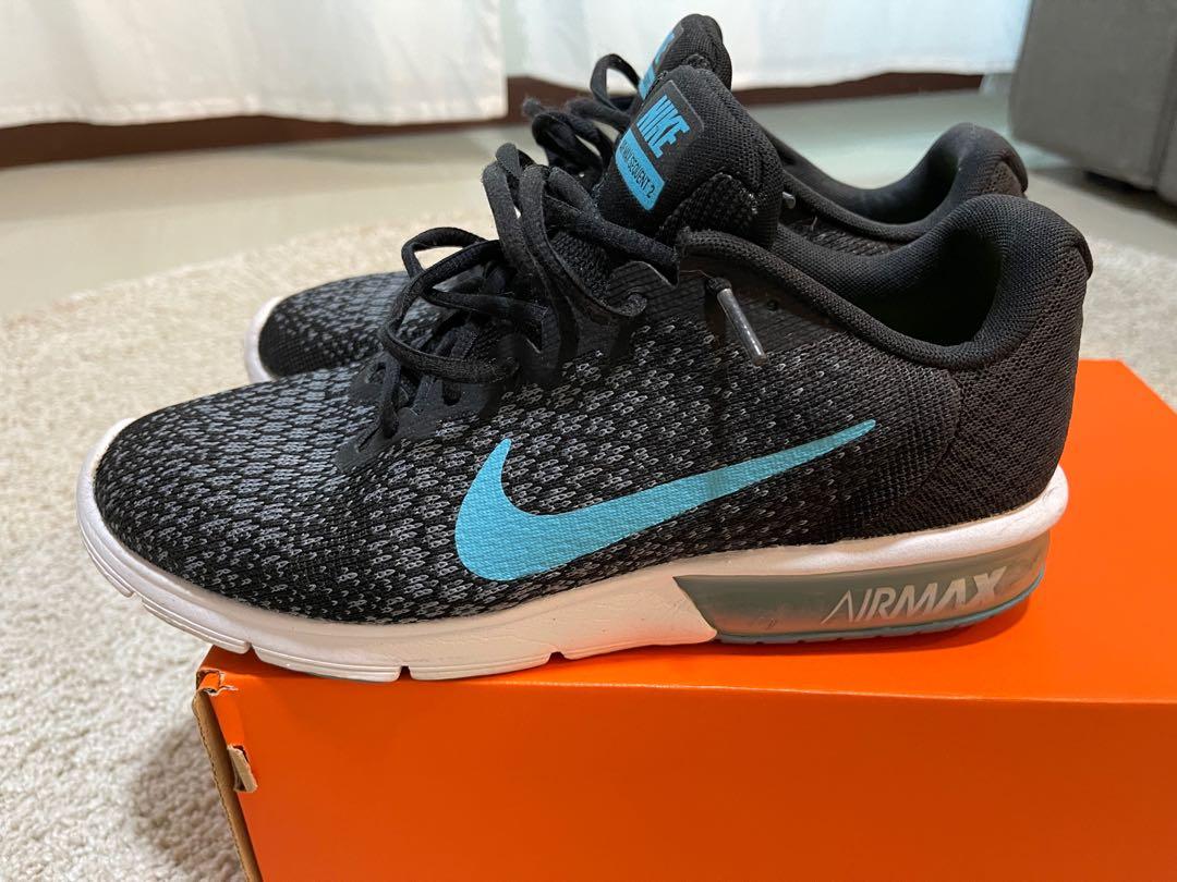 Nike air max sale sequent 2 black mens