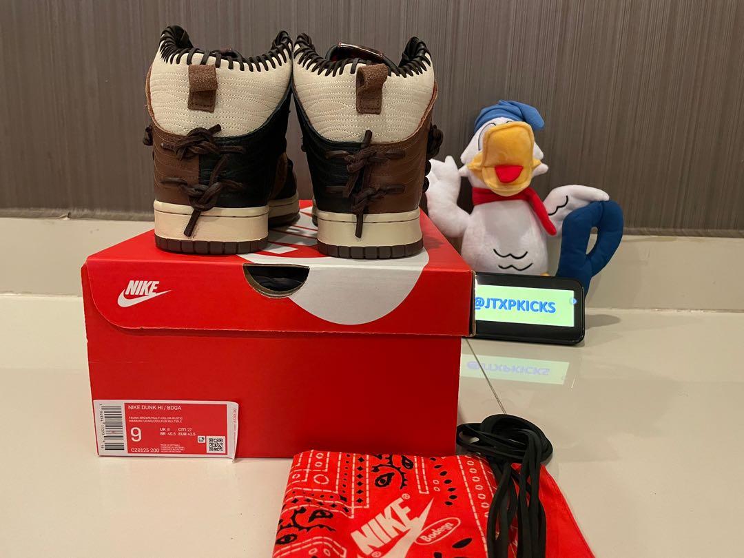 nike bodega dunk high on feet