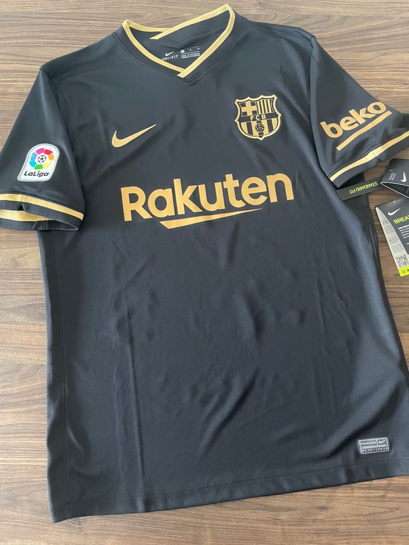 Nike FC Barcelona 2020/21 Away Jersey, Men's Fashion, Activewear on