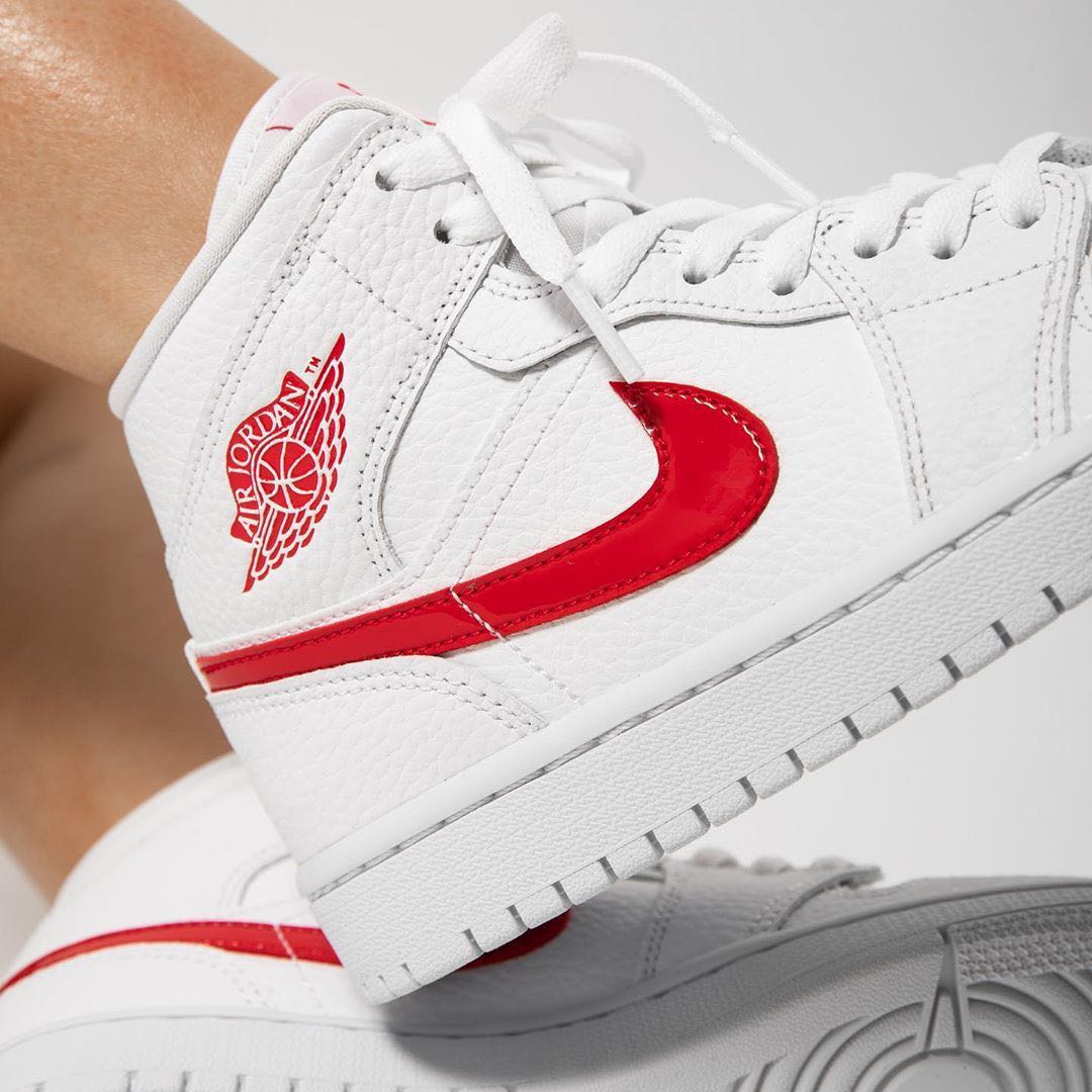 Nike air jordan mid red online