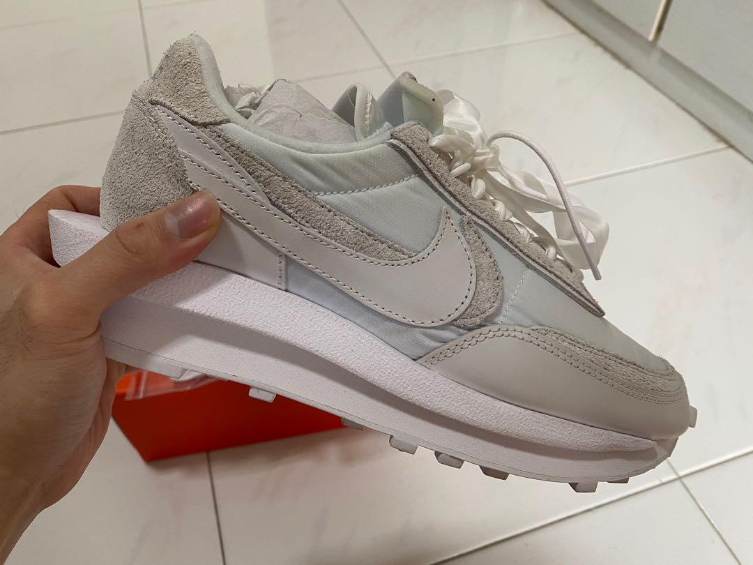 sacai ld waffle white nylon
