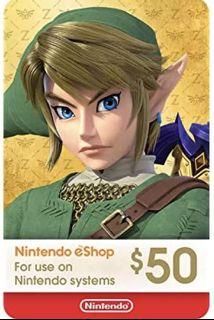 Nintendo eShop USA 50 USD – Gifty Code