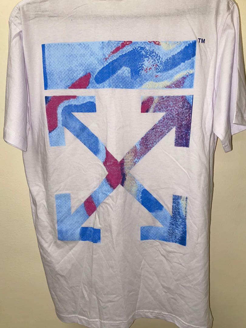 off white manila tee