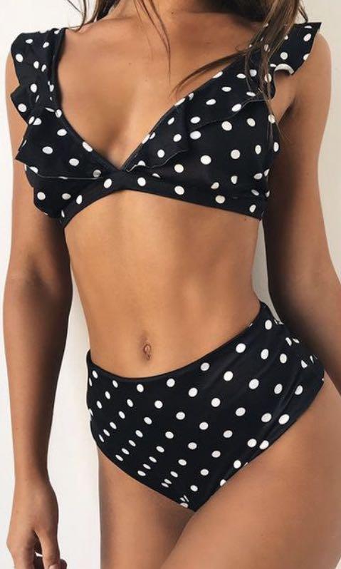 Womens polka dot bikini clearance