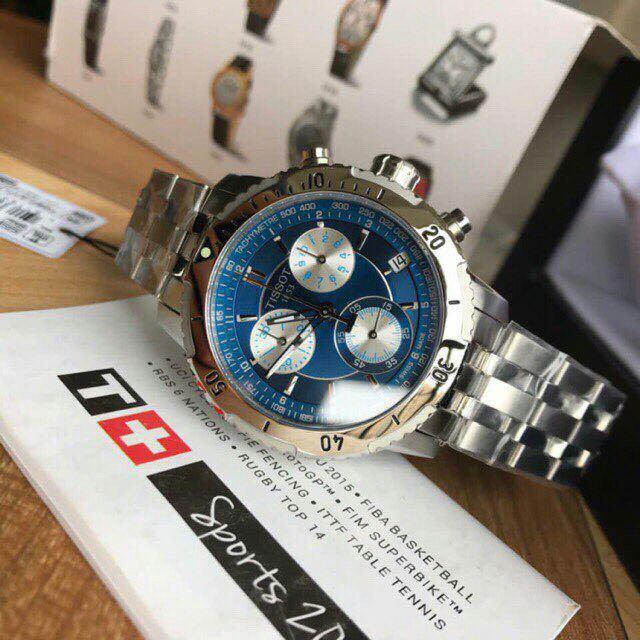 PRE ORDER ORIGINAL TISSOT PRS 200 CHRONOGRAPH BLUE DIAL STEEL