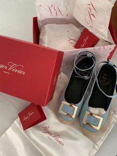 Roger Vivier Denim Espadrilles (Brand New)