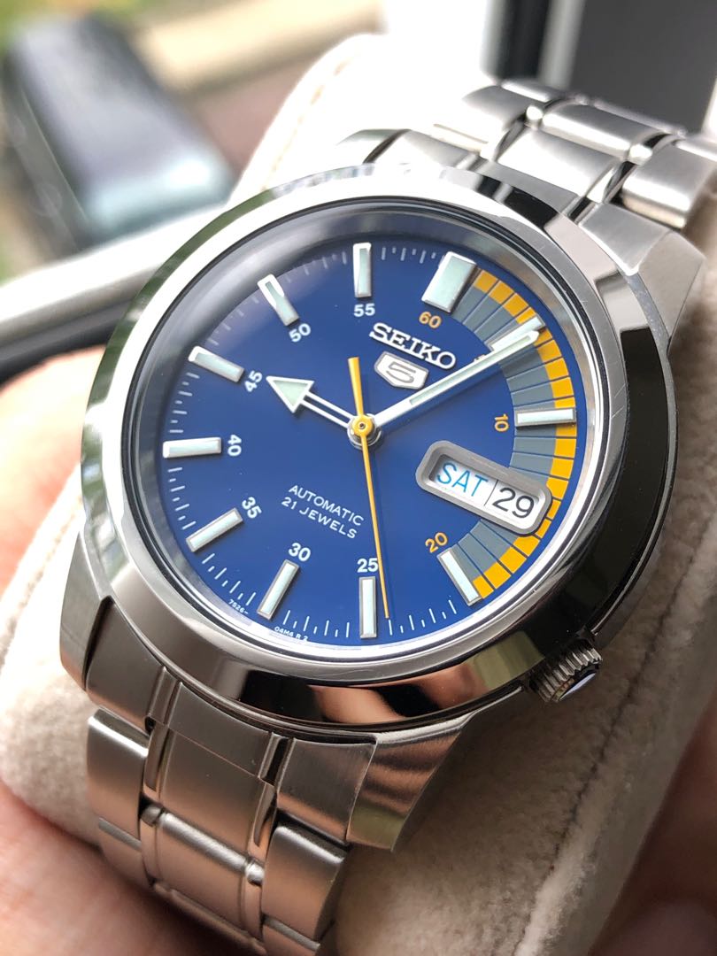 Seiko 5 SNKK27K1 7S26 21 Jewels Automatic Men's Watch, Men's Fashion,  Watches \u0026 Accessories, Watches on Carousell