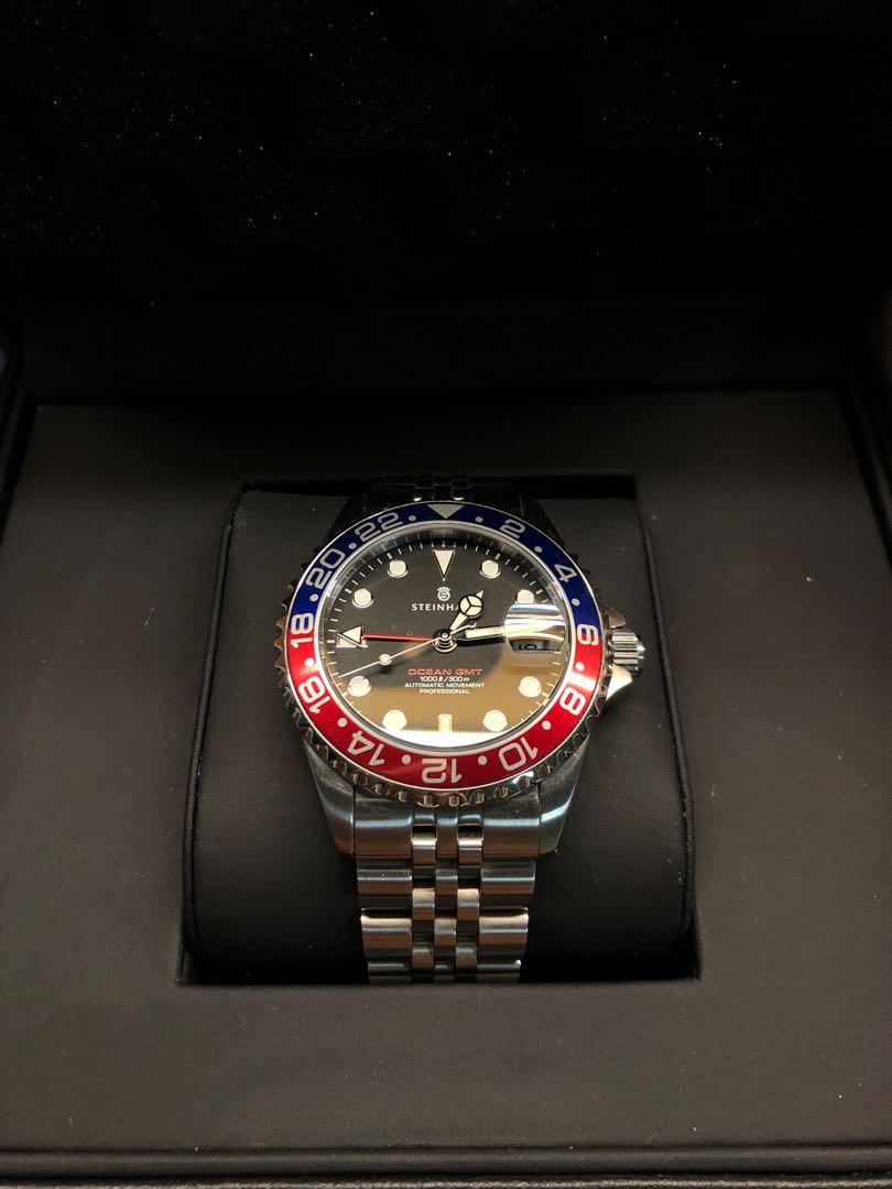Steinhart Ocean One 39 GMT Pepsi Rolex Automatic Watch Men s Fashion Watches Accessories Watches on Carousell