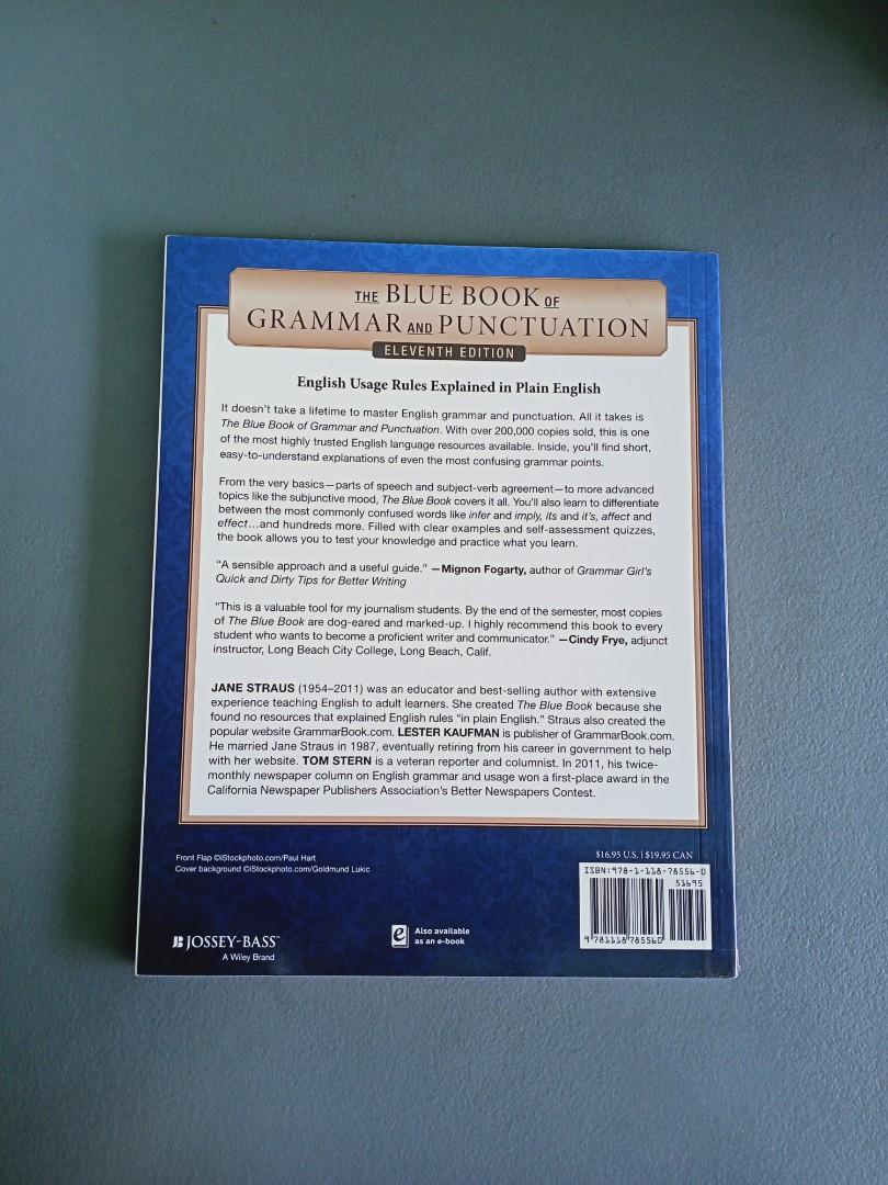 The Blue Book Of Grammar And Punctuation 11Th Edition